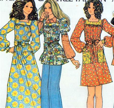 vintage 70's sewing patterns|70s sewing patterns for women.